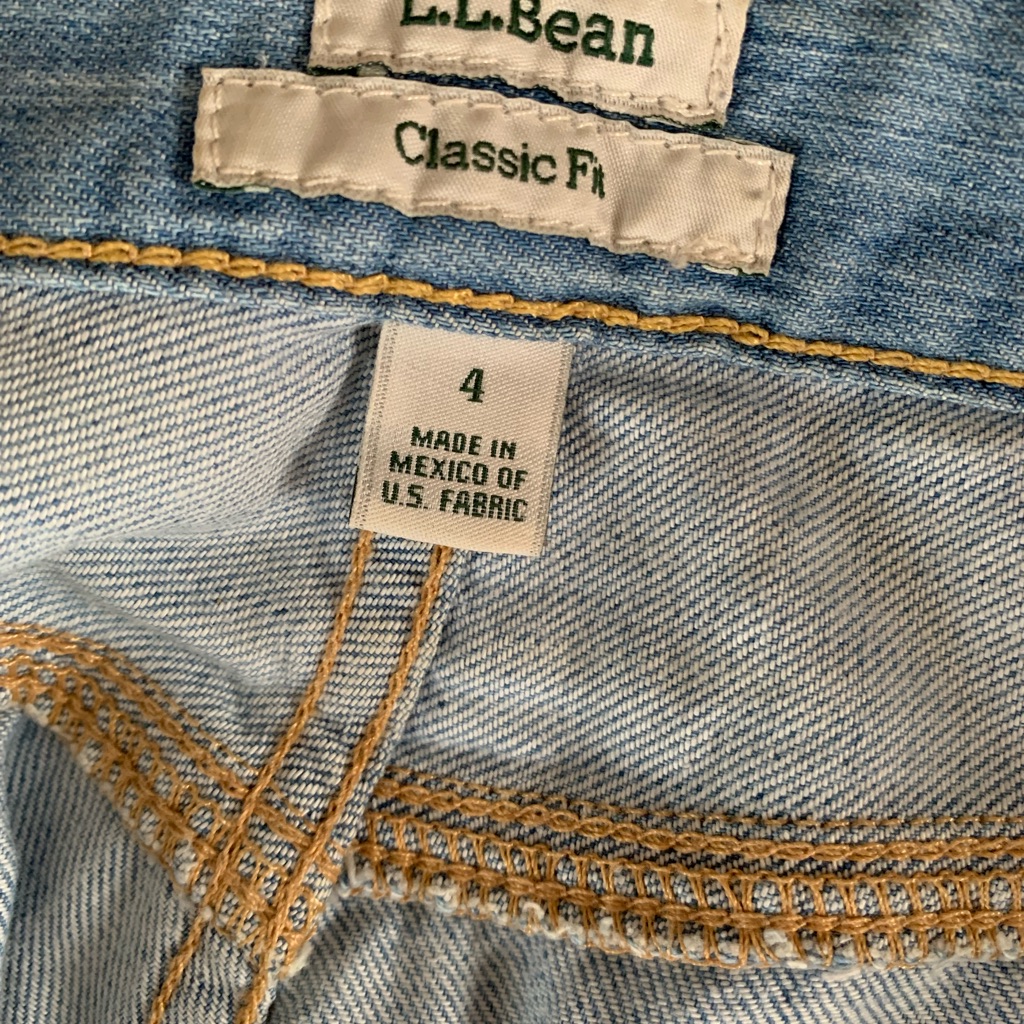 L.L. Bean Classic Fit Shorts Light Wash